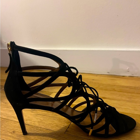 NEW. AQUAZZURA HIGH HEEL SANDALS. - Picture 5 of 11